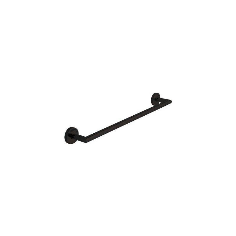 Toallero barra para baño de 60cm de acero inoxidable en color negro marca JVD. Referencia 8991540