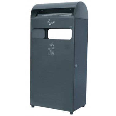 Papelera de exterior de 43L con cenicero de 5´9L referencia 8991082 JVD
