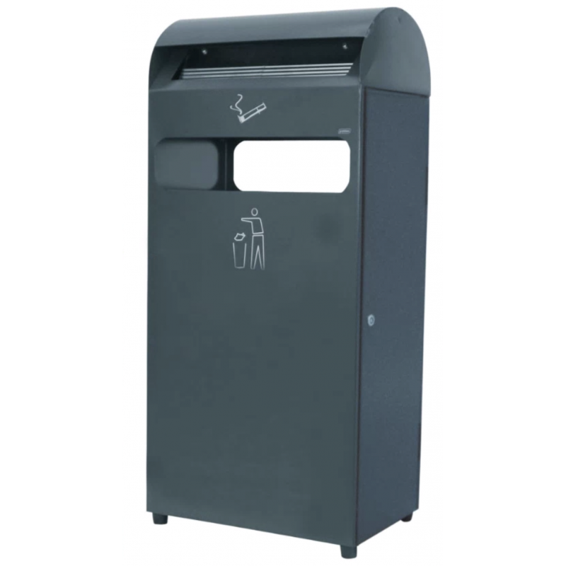Contenitore per rifiuti da esterno da 43 litri con posacenere da 5,9 litri riferimento 8991082 JVD