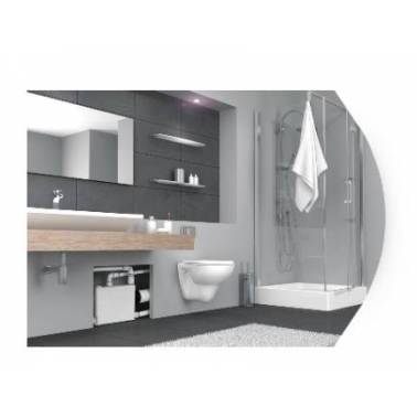SANIPACK brand SFA wall-hung WC, washbasin, shower and bidet grinder