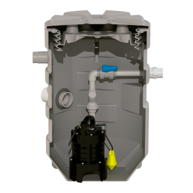 Pumping equipment with 280 litre tank and submersible crusher pump model SANIFOS 280 MONOPHASE CRUSHER brand SFA