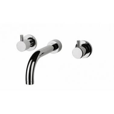 Unisan Tube Dreiloch-Einbauwaschtischarmatur