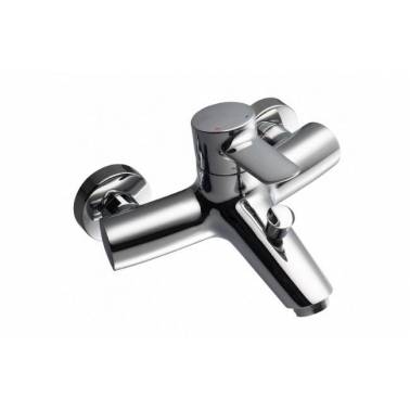 Unisan Torus Einhebel-Wannen-/Brausenmischbatterie mit Handbrause, flexiblem Schlauch und verstellbarer Halterung