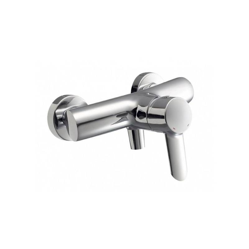 Grifo monomando mezclador de ducha con mano-ducha, flexo y soporte orientable Torus marca Unisan