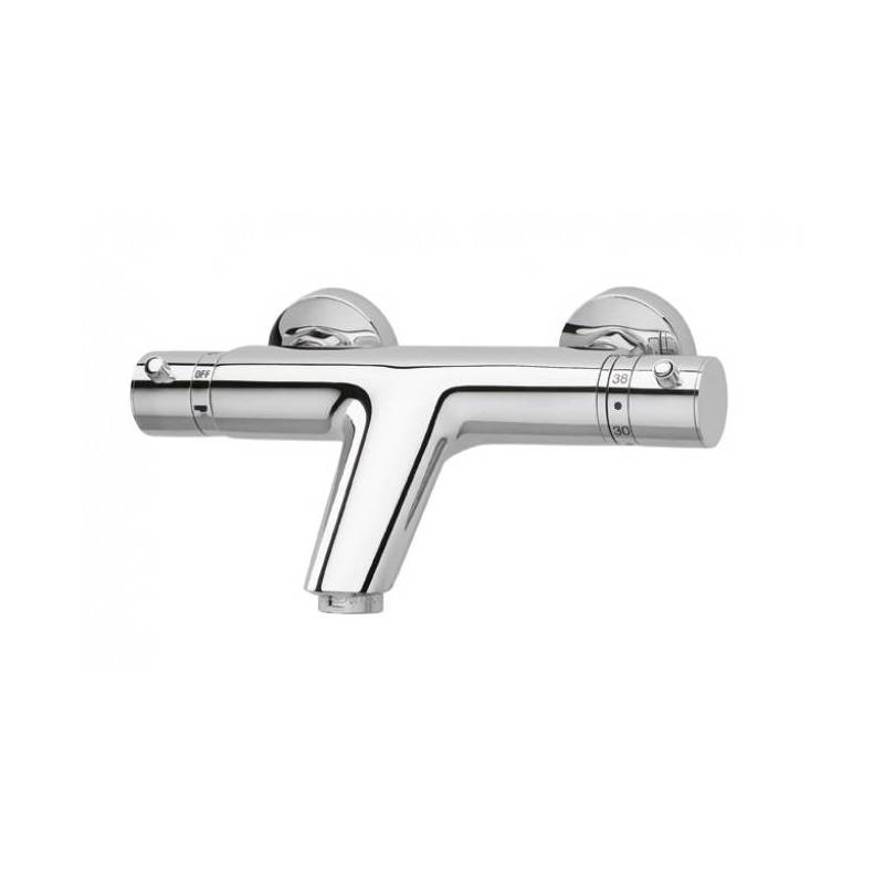 Grifo termostático de baño/ducha con mano-ducha y flexo Torus marca Unisan