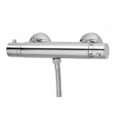 Unisan Torus Thermostat-Brausebatterie mit Handbrause und flexiblem Schlauch