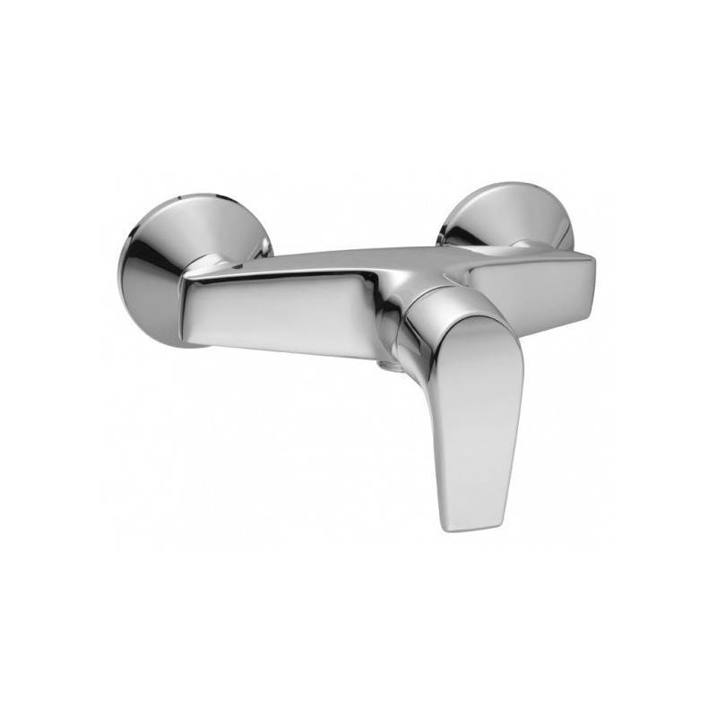 Mitigeur de douche monocommande avec douchette, flexible et support, modèle Easy Unisan