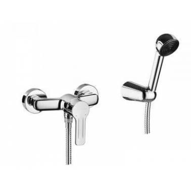 Mitigeur de douche monocommande avec douchette et support, modèle Start, marque Unisan