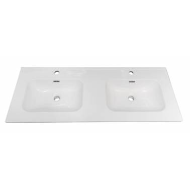 Lavatório de cuba dupla Komercia para armário