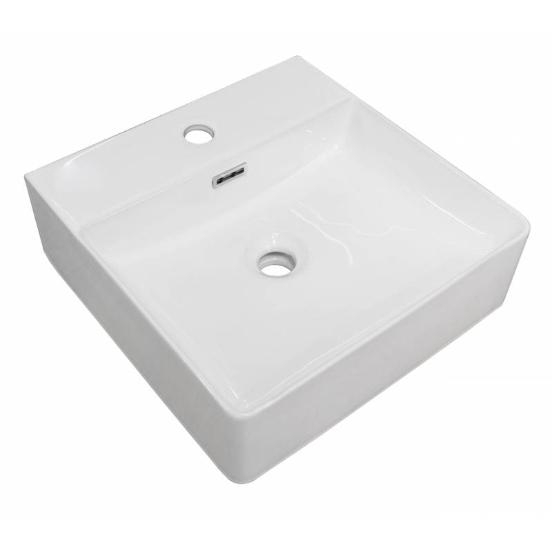 Lavatório de bancada branco Komercia 42cm