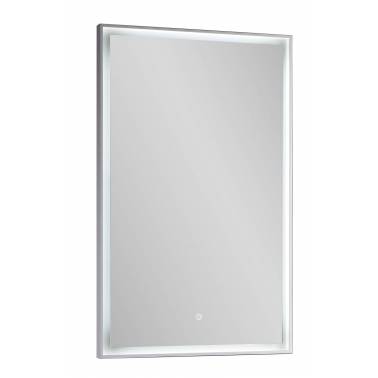 Espejo con luz Led y marco de color blanco mate de 60x80cm Komercia