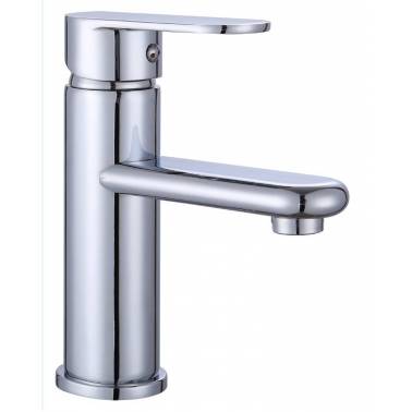 Robinet mitigeur de lavabo à levier unique Komercia en laiton chromé