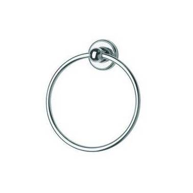 Towel ring in polished stainless steel