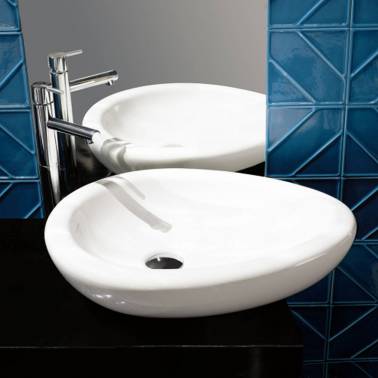 Lavabo sobre mueble de color modelo Egg Valadares