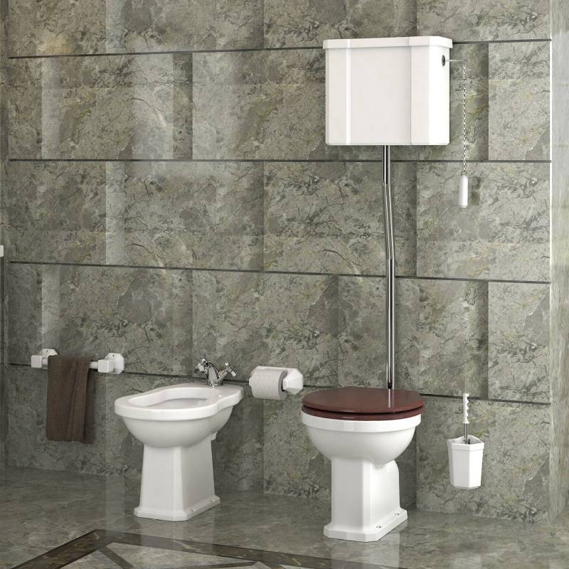 Mécanisme pour réservoir haut avec tuyau de chasse d'eau néoclassique Valadares