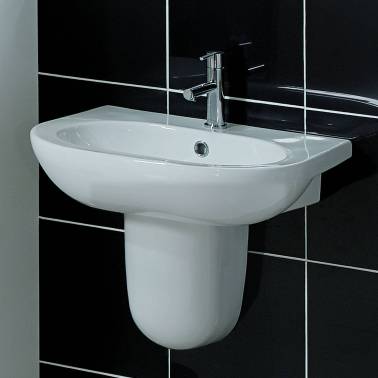 Suspended pedestal for Opus Valadares model sink