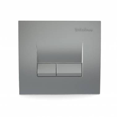 Placa cisterna empotrada de doble descarga acabado cromo mate Valadares