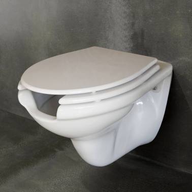 Wc sospeso con apertura frontale per PMR Valadares