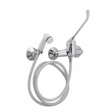 Single-lever shower mixer with pressure gun PMR Valadares