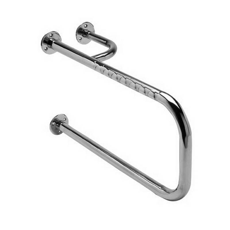 Maniglia sinistra fissa in acciaio inox lucido PMR Valadares