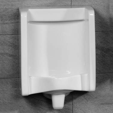 Urinario negro con alimentación trasera modelo Florida Valadares