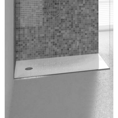 Plato de ducha blanco de 130x80 modelo Berna Valadares