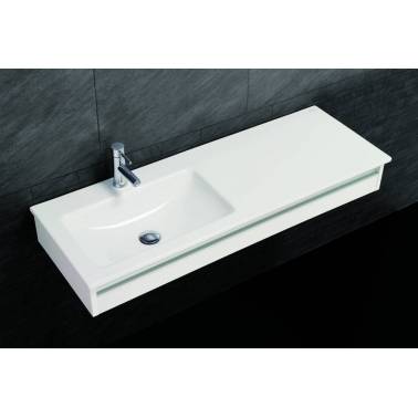 Lavabo de 120 con cuba izquierda modelo Platinium Valadares