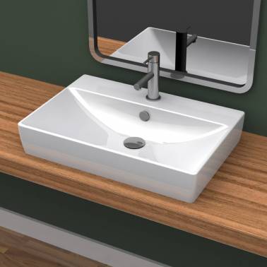 Lavabo sur meuble 50 cm, modèle Bari Valadares