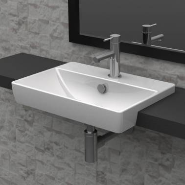 Halbeinbauwaschbecken in Sonderfarbe, Modell Bari Valadares