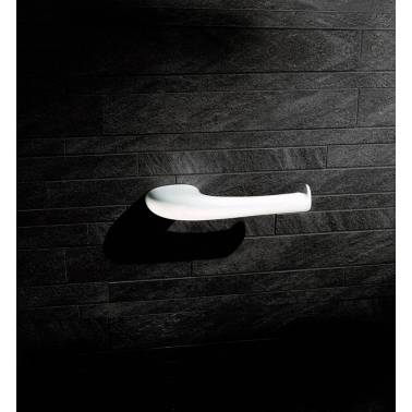 Porta rolo de papel higiênico em porcelana branca, modelo Blend Valadares