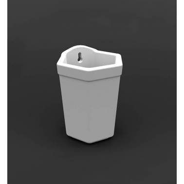 Toilettenbürstenhalter aus weißem Porzellan, Modell Noeclássica Valadares