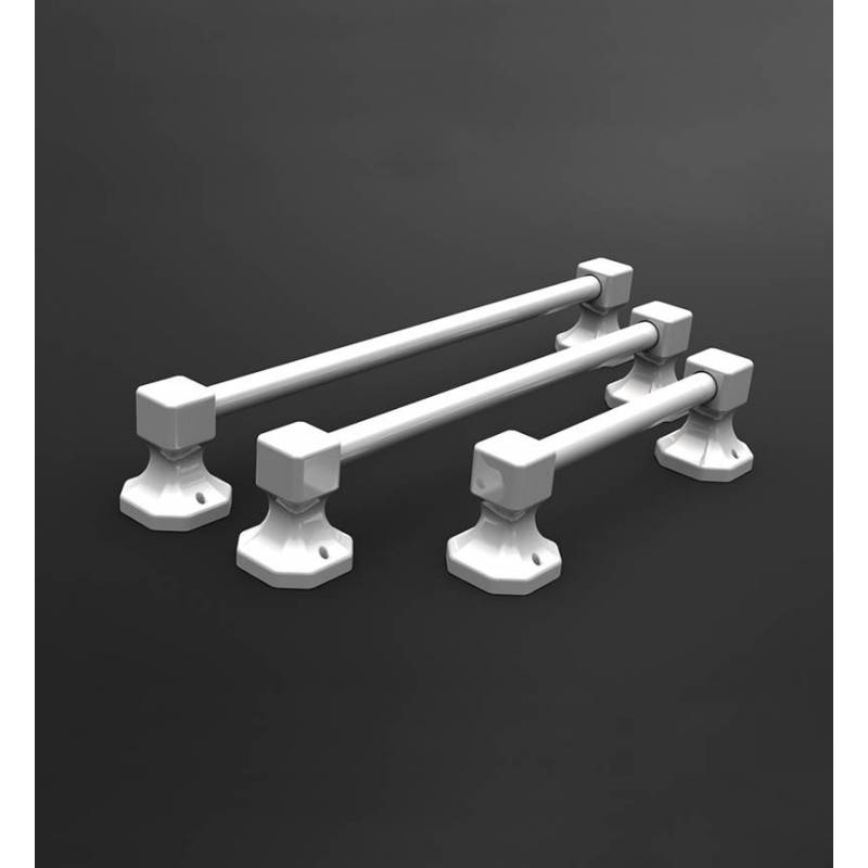 Suporte para toalhas na cor branca, modelo Neoclássica Valadares