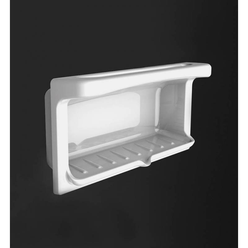 Built-in white porcelain soap dish, Alfa Valadares model