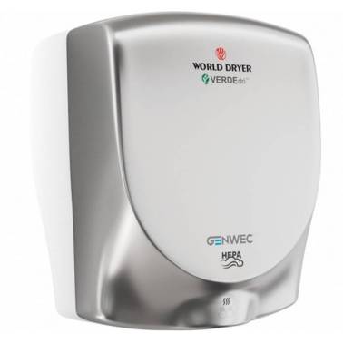 Secador de mãos automático em aço inoxidável acetinado Verdredi Genwec