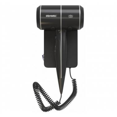 Secador de pelo iónico negro modelo Bise Genwec