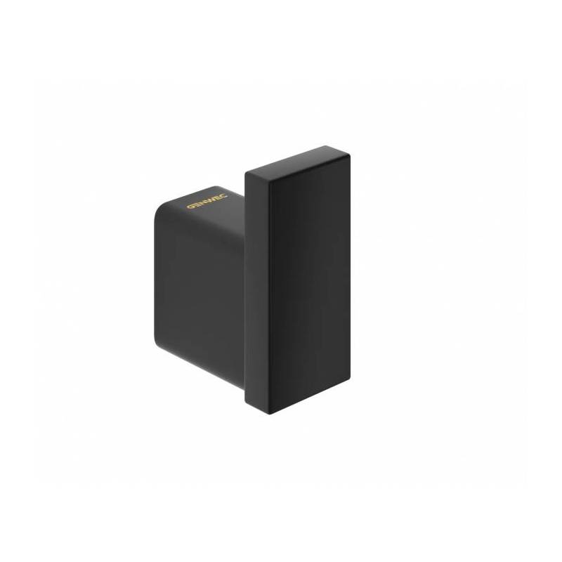 Percha negra de pared Genwec