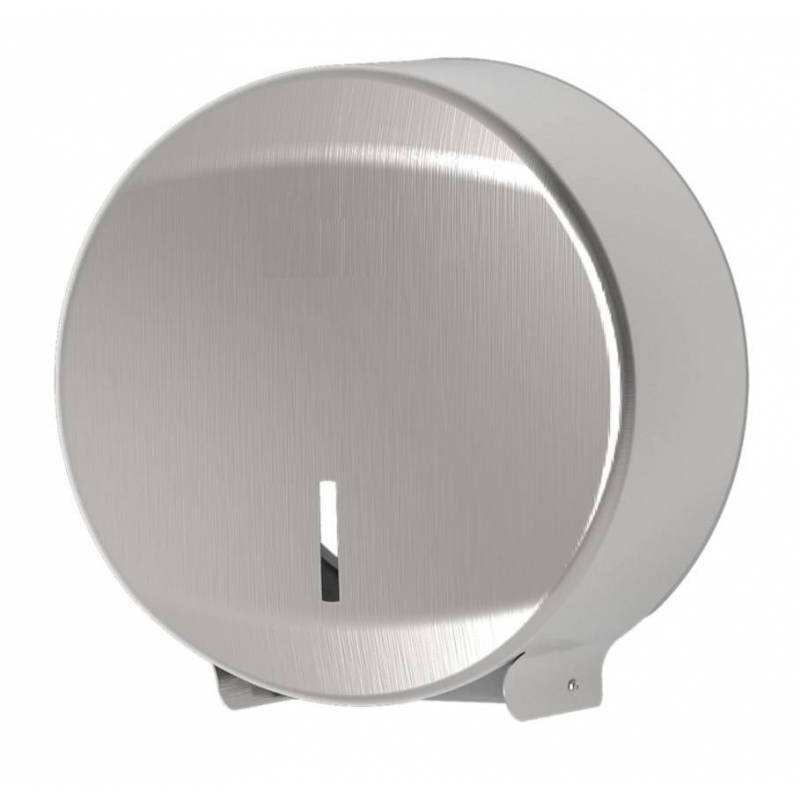 Stainless steel industrial paper dispenser