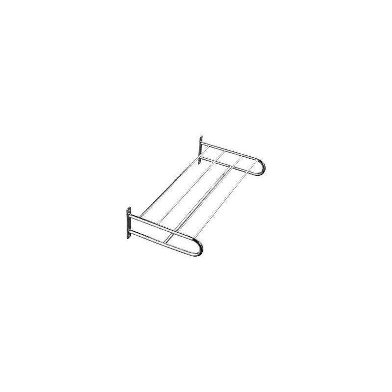 Repisa toallero cromado brillo marca Komercia