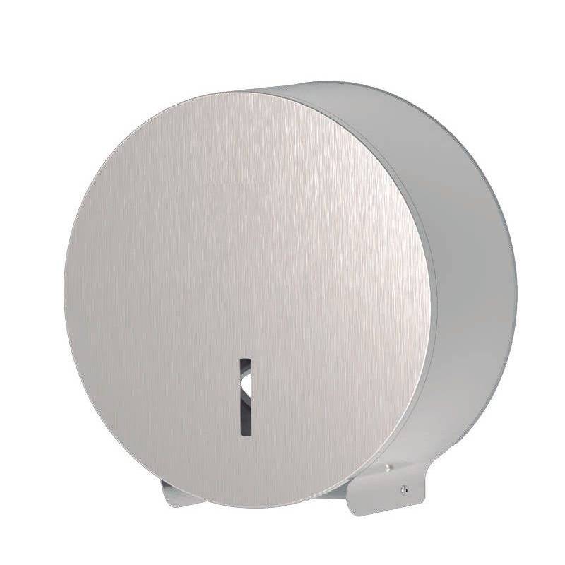 Porta rotolo carta igienica industriale in acciaio inox satinato Komercia