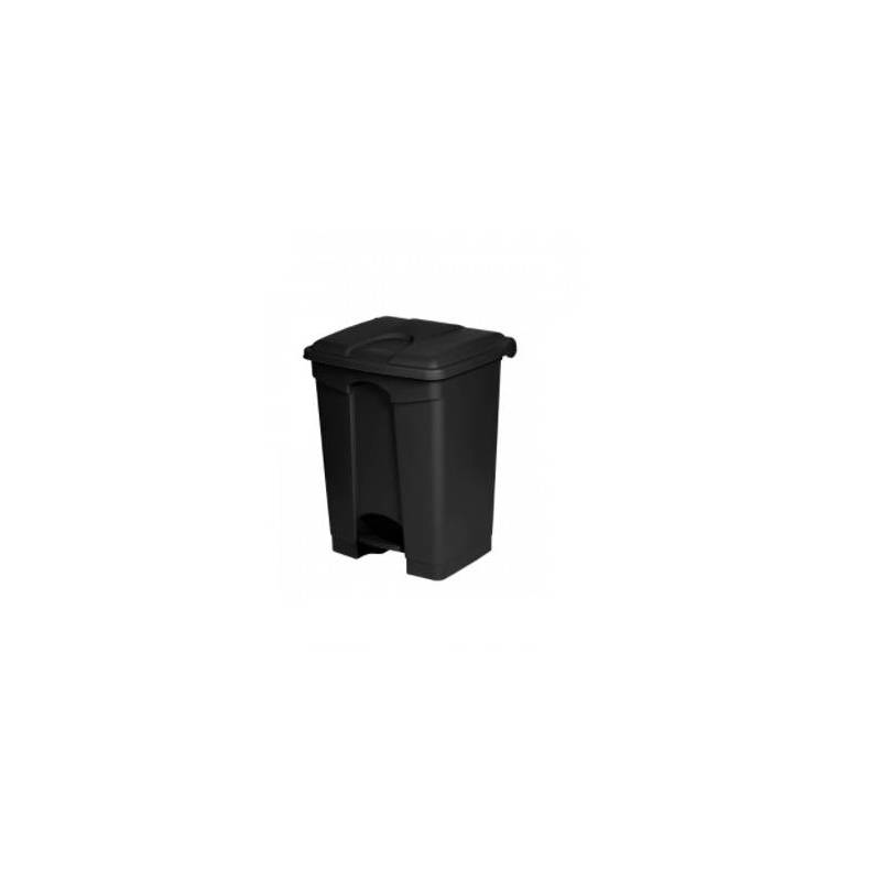 70L pedal bin made of recycled plastic in black JVD