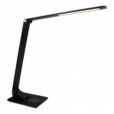 Lámpara de mesa LED de color negro JVD