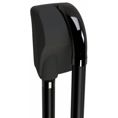 Secador de cabelo preto fosco com base e timer modelo Caraibe JVD