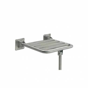 Klappsitz mit Bodenbein aus Edelstahl SIMEX