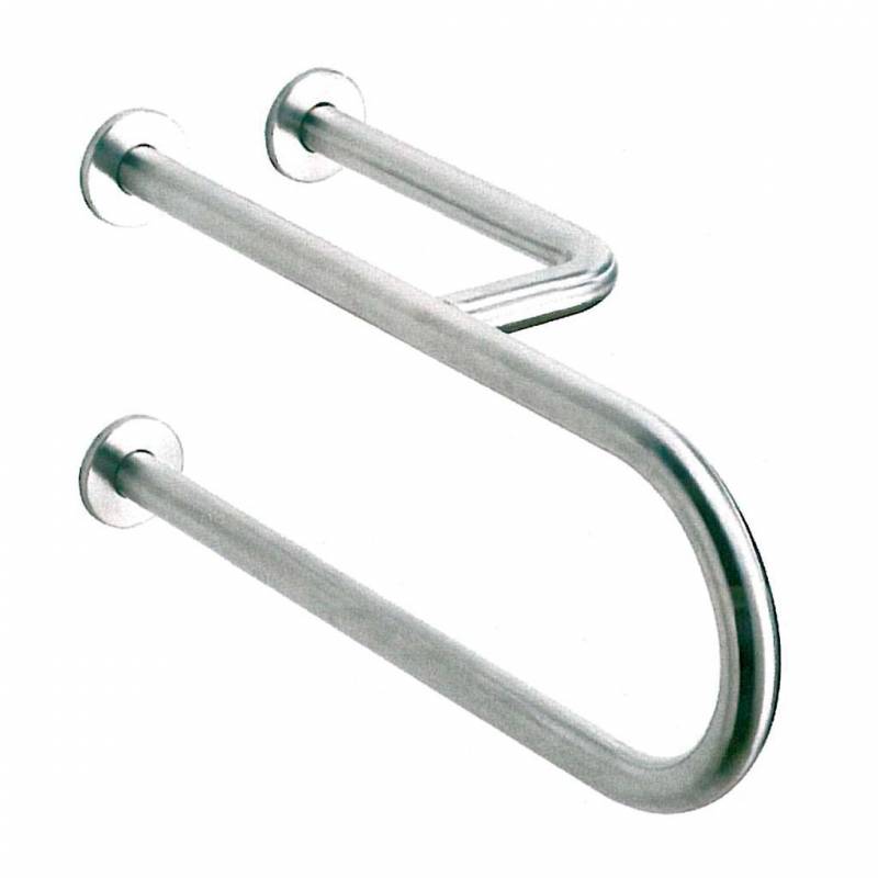 Barra fija con tres puntos de anclaje a izquierda acero inox satinado SIMEX Referencia 02036