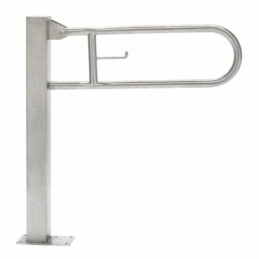 Folding bar with column to anchor to the ground white nylon SIMEX
