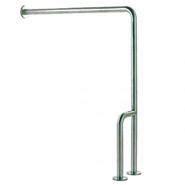 SIMEX polished stainless steel right angle bar for wall-floor