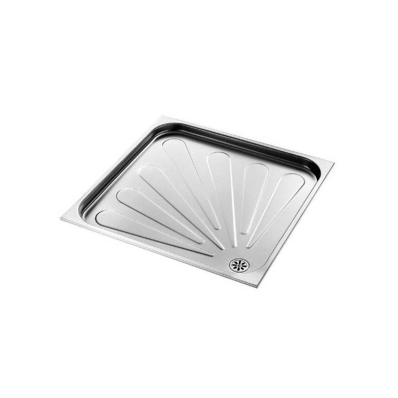 Plato de ducha en acero inox satinado 800 mm SIMEX