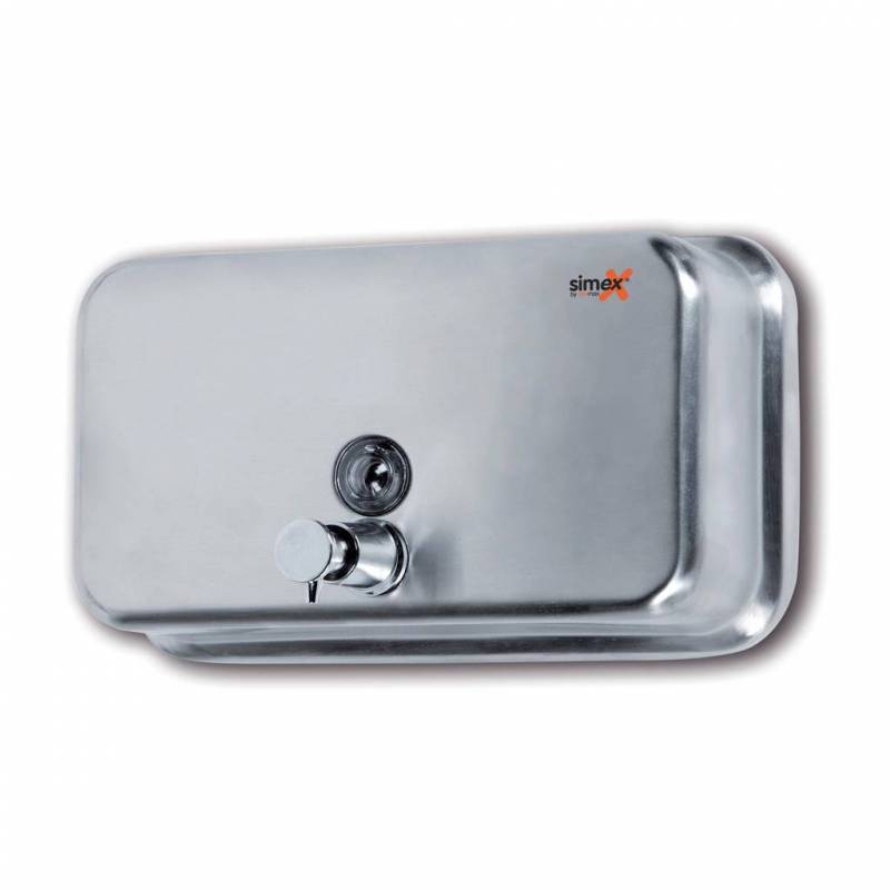Dosificador de jabón en acero inox horizontal acabado satinado SIMEX