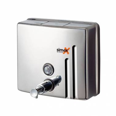 Distributore di sapone in acciaio inox lucidato SIMEX