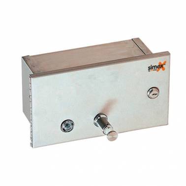 Inserts pour distributeurs de savon horizontaux en acier inoxydable satiné SIMEX